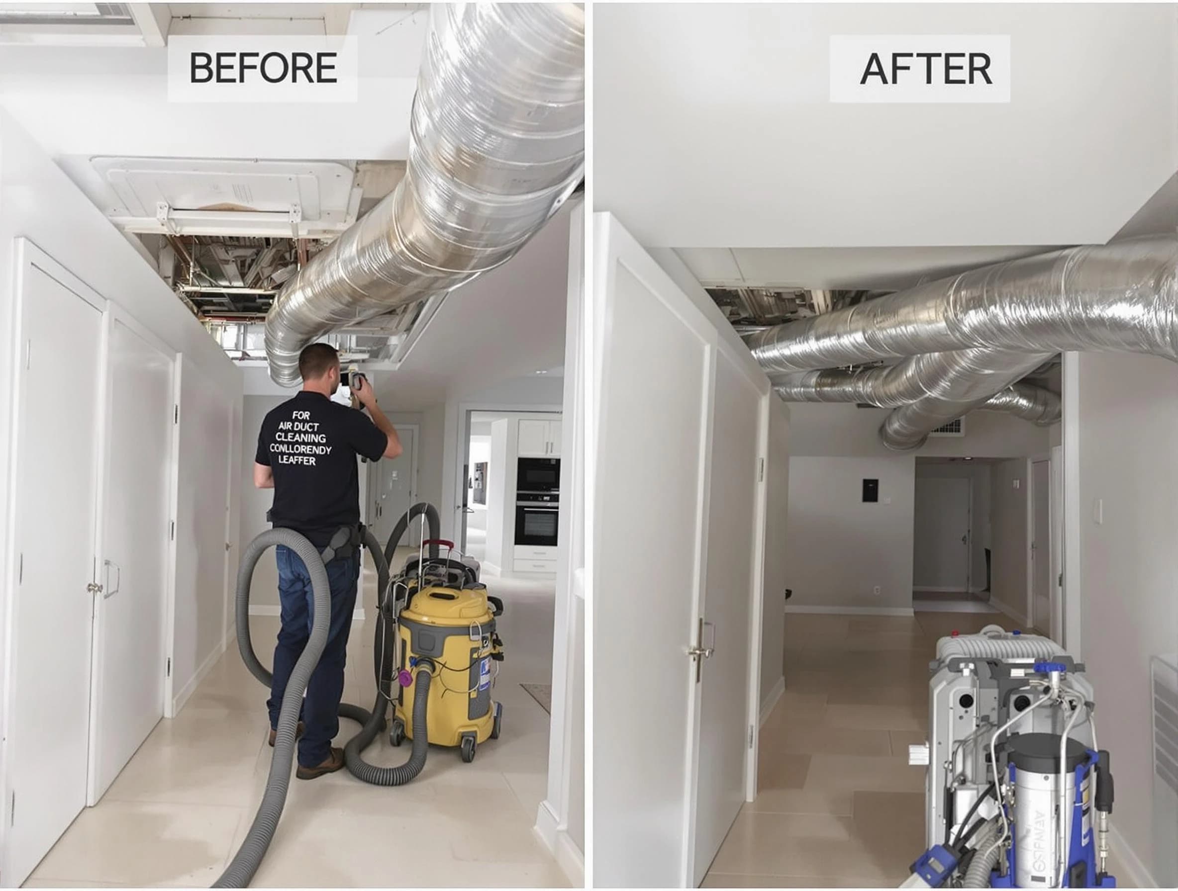 Johnstown Air Duct Cleaning professional performing thorough air duct cleaning in Johnstown