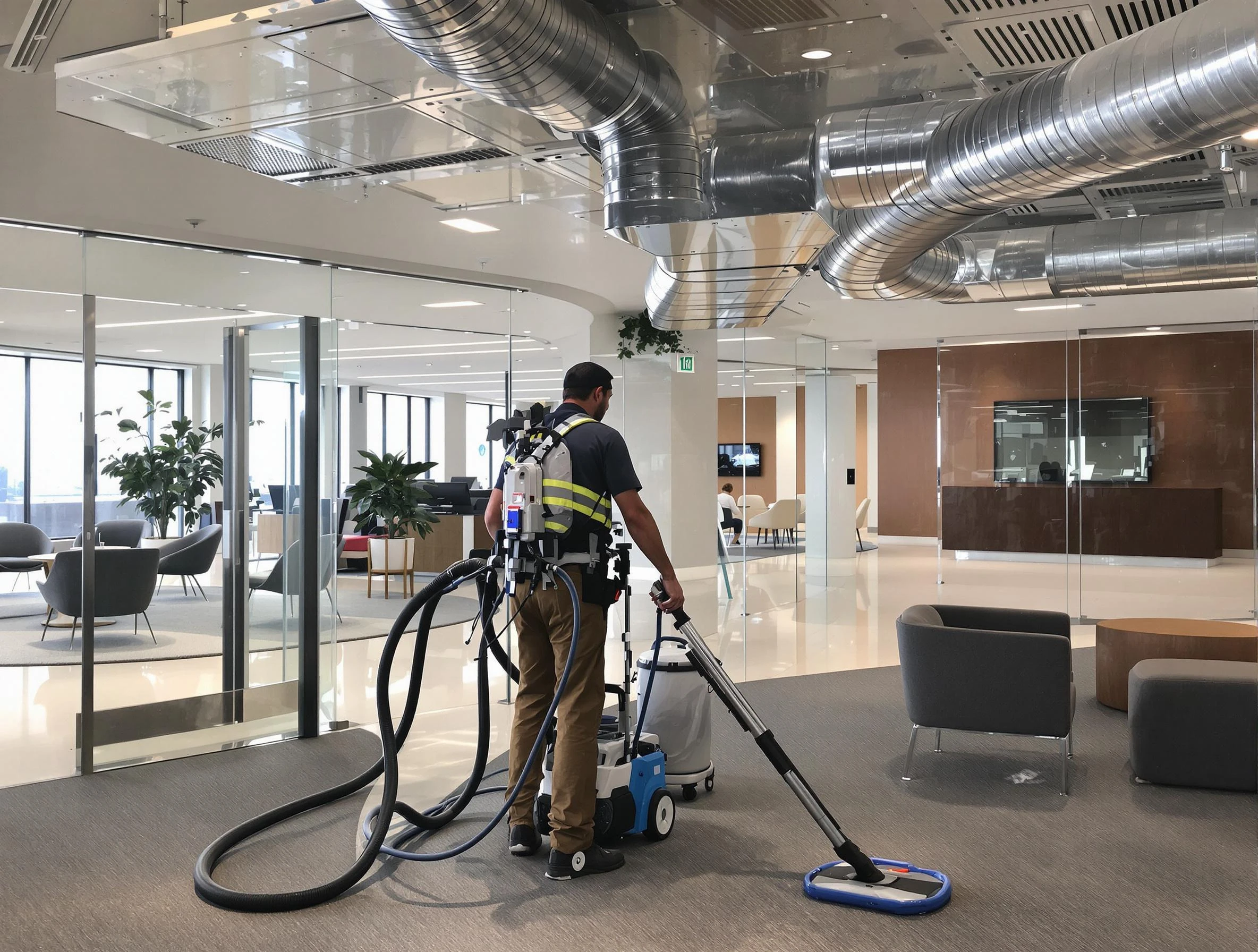 Commercial duct cleaning service by Johnstown Air Duct Cleaning in Johnstown