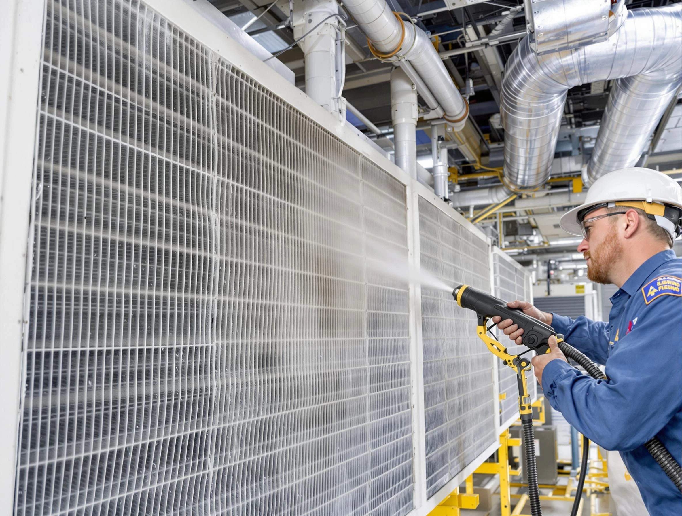 Professional commercial coil cleaning by Johnstown Air Duct Cleaning in Johnstown