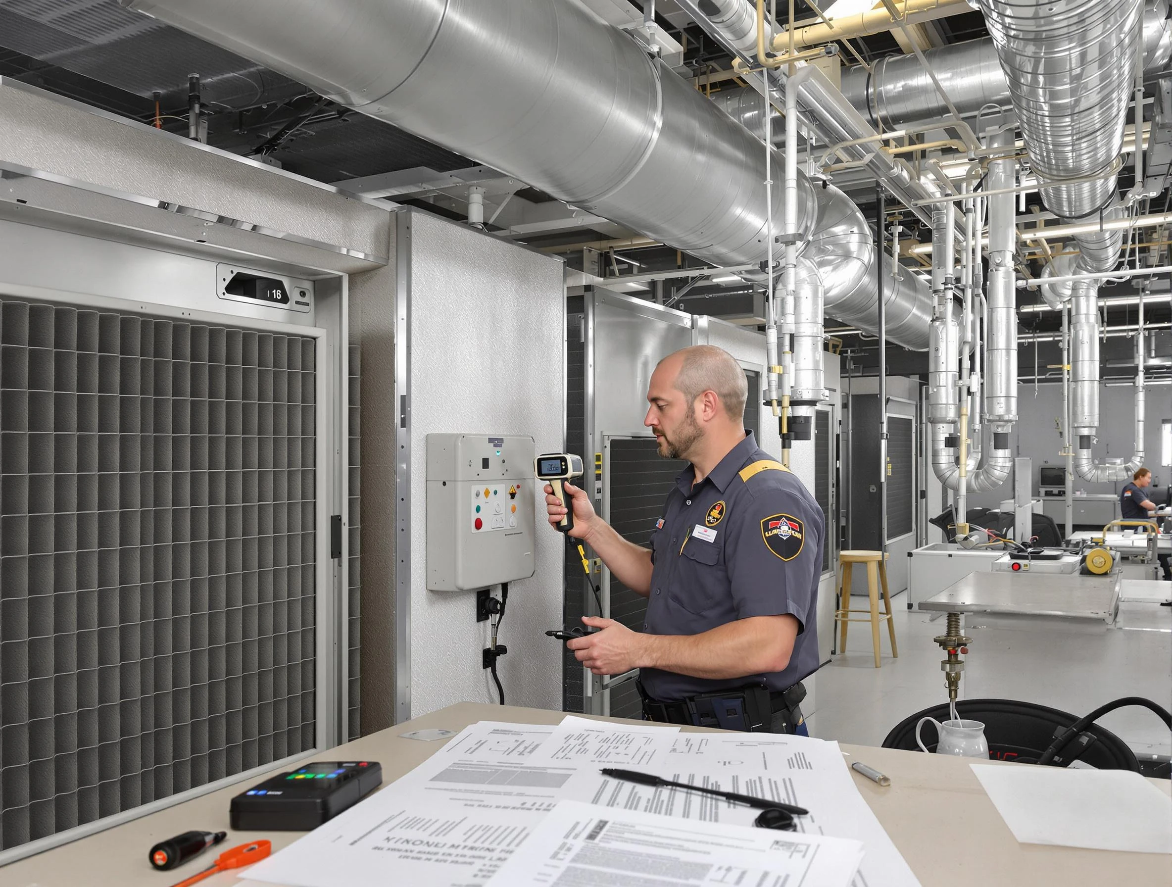 Professional filter system inspection by Johnstown Air Duct Cleaning in Johnstown